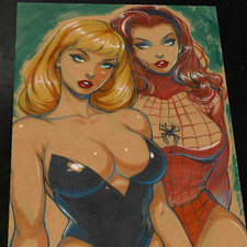 Gwen Stacy Art Print Signed 8.5x11 | Art by Keyeske picture