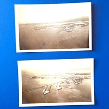 2- rare aerial photos of the Cristobal/ Colon Panama Ship docks picture