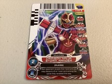 Power Rangers Action Card Game Ninja Storm Crimson Ranger Card 2-065 ACG 2013 picture