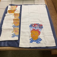 VINTAGE JAMAICAN Linen Tea Towels picture