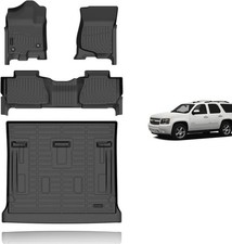 KELCSEECS® Floor Mats & Cargo Liner for 2007-2014 Chevy Tahoe 8Seats(Not for Hy picture