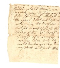 1790 New Jersey Debtor Execution Warrant Manuscript Benjamin Mulford Rev War Vet picture