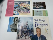 Walt Disney’s Guide To Disneyland 1959 1960 Insert Ticket Post Card Vintage Lot picture