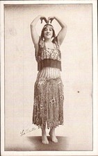 Vintage La Laetta Arcarde Card Postcard 1910s Circus Performer Gypsy Dancer picture