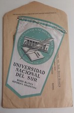 Rare 1960s Argentina University Pennant - UNIVERSIDAD NACIONAL DEL SUR - picture