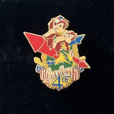 DS DISNEY CHIP AN DALE PATRIOTIC  🇺🇸 JULY 4th FIRE WORKS LE 250 PIN 2009 RARE picture