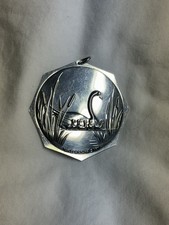 VTG 1977 Towle Sterling Silver 12 Days of Christmas Ornament 7 Swans Swimming picture