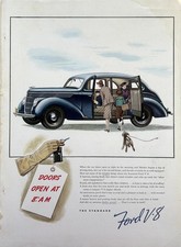 1938 Ad (10  X 14 inches) Standard Ford V-8 4-Door Sedan picture