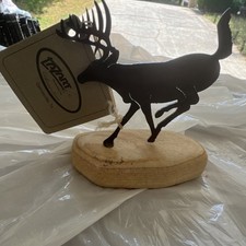 Lazart Collector Series Metal Deer Sculpture Western Americana Gainesville TX picture