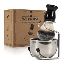 VALENTISE Shaving Brush, 3 In 1 Brush Set Includes Black and Sliver  picture