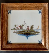 (2) vtg framed MAKKUM HANDWERK 6 3/4