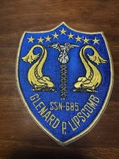 Vintage US Navy USS Glenard P. Lipscomb Submarine Patch picture