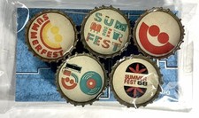 Summerfest Magnets fridge Bottle Cap style Milwaukee music festival new picture