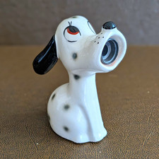 Vintage Made In Japan Dalmation Ceramic Pencil Sharpener (Left Ear Glued On) picture