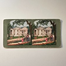 The Arkansas State Bldg With Two Identical Fronts Antique Stereoview Card 5H6-3 picture
