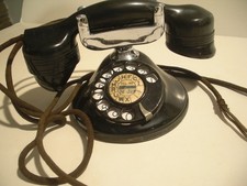 EX 1920s Automatic Electric Chicago Bakelite Desk Telephone w/Rare Chrome Cradle picture