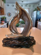 D’Argenta Mexico Sailboat on Windy Sea Abstract Silver Plated Sculpture | 58 picture