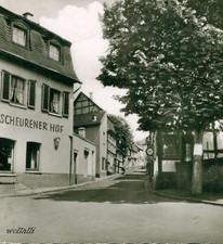Rare village street half-timbered house Unkel-Scheuren Scheurener Hof 8.9.1965 multi-picture card picture