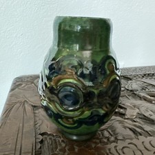 Antique Glazed Stoneware Vase Holland Signed picture