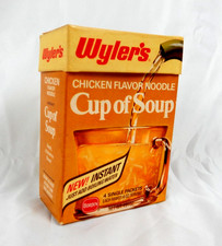1972 Wyler's Chicken Flavor Soup Empty Box Borden TV Movie Prop picture