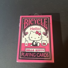 Bicycle Hello Kitty Playing Cards Pink/Black Sanrio 2025 poker deck picture