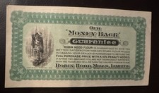 VTG 1912 ROBIN HOOD FLOUR MILLS RARE Money Back Guarantee, Voucher, Bill, NICE👀 picture