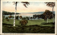 Oneita Bay Lake George New York vintage postcard h639 picture
