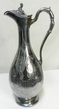 James Dixon & Sons EPBM 64 British Sheffield Silverplated Metal Antique Pitcher picture