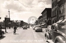 Street View Ashmun St., Sault Sainte Marie MI #2 RPPC Photo Postcard COPY picture