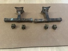 Antique Railroad Sconces Pair Early Double Pullman For Restore Brass Mission picture