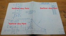 1908 Original American Locomotive Company Blue Print of Link Motion Crosstie picture