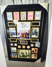 Rat Pack Las Vegas Sands Hotel Photo Framed with Casino Cards and Poker Chips picture
