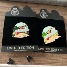 DISNEY SHOPPING GOOFY HAWAIIAN HOLIDAY RARE 2010 PIN LE 250 Artist Proof 2PC SET picture