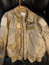 CWU-45/P US Issue Cold weather Flight Jacket Nomex- Glossy- Large- Tan- NEW picture