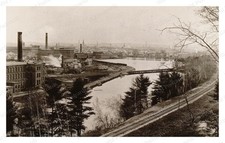 Lawrence Massachusetts 1893 Spicket River Mill Complex Standard Postcard picture