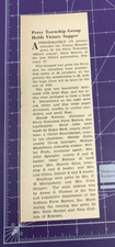 PERRY TOWNSHIP GROUP HOLDS VICTORY SUPPER THE HOOSIER FARMER 1942 PRINT ARTICLE picture