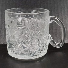 Vintage 1995 McDonalds Batman Forever The Riddler Glass Coffee Mug DC Comics USA picture