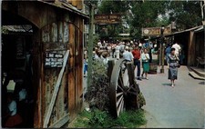 Vintage Knott's Berry Farm Ghost Town Street Scene Postcard Plastichrome picture