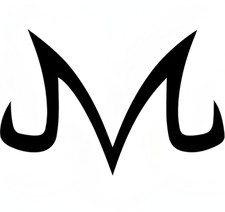 Custom 36” Wide Pink Majin Logo Symbol Weatherproof Anime Sticker Car Decal picture