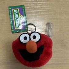 Vtg NWT Sesame Street ELMO Plush/Furry Zipper Coin/Change Purse/Keychain picture