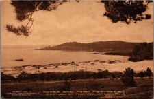 Vintage Carmel-by-the-Sea Dunes Point Pescadero Postcard Albertype CA picture