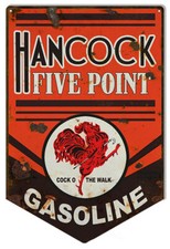 HANCOCK FIVE POINT GASOLINE ROOSTER 18