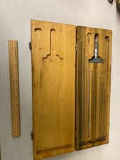 VINTAGE SCHERR TUMICO Micrometer Depth Gauge Set in ORIGINAL WOOD CASE picture