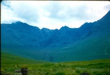 Vintage c1950s 35mm Red Border Kodachrome Slide BEAUTIFUL MOUNTAIN RANGE picture