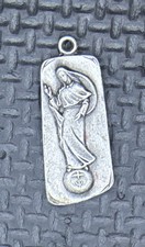 Rare Pewter Our Lady of Mental Peace Antaya Pendant Vintage Detail picture