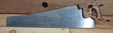 EXCELLENT  DISSTON  D-8   THUMBHOLE  HANDLE  5   PPI  RIP  SAW    26-1/2