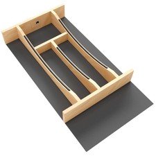 Rev-A-Shelf Craftsman Solid Maple Cutlery Drawer Insert, 10-1/4