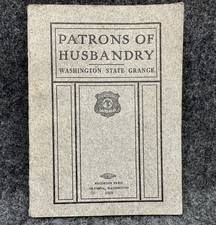 Official Manual Patrons of Husbandry Washington State Grange 1910 Booklet picture