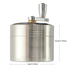 4 PCS Herb Tobacco Grinder Spice Herbal Metal Smoke Crusher Handle Hand Muller picture
