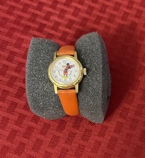 Rare VINTAGE Mickey Mouse Bradley Time Division Walt Disney Wrist Watch MZZ7 picture